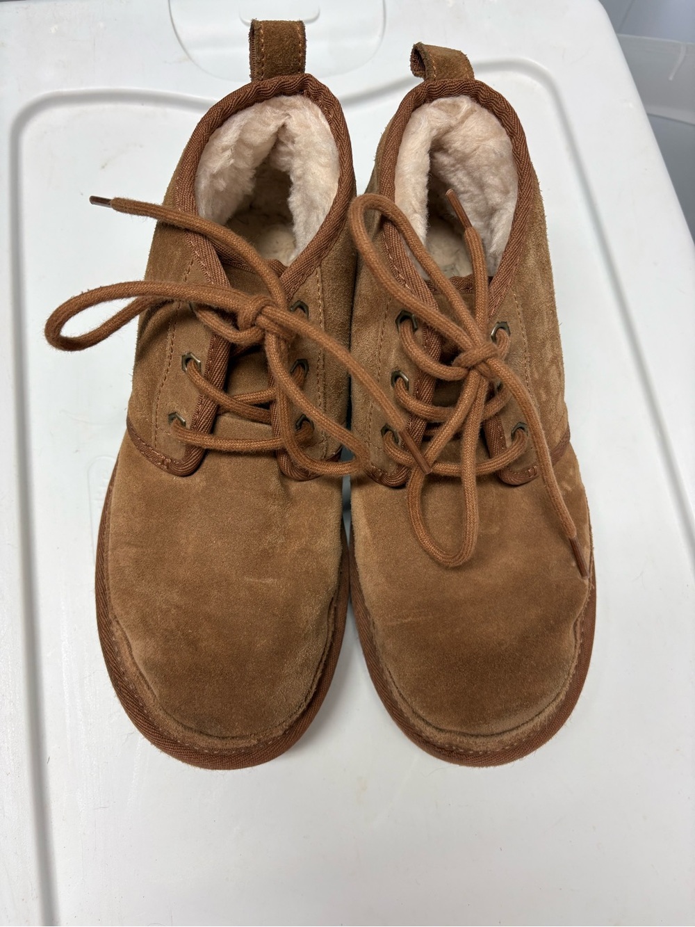UGG Lace up Booties in Tan Size 7